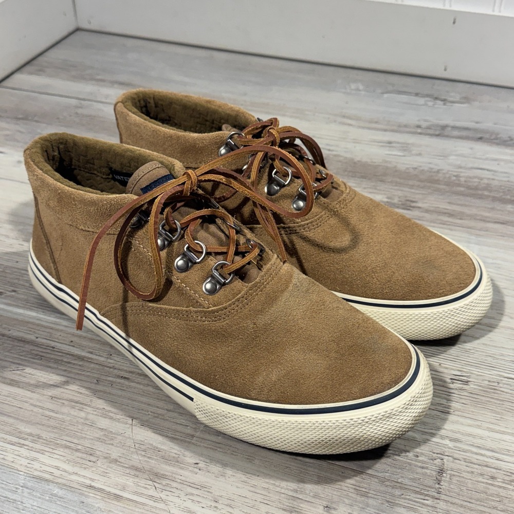 Sperry Striper Storm Chukka Men's Sz 9 Waterproof, Suede Tan Boots, STS19888